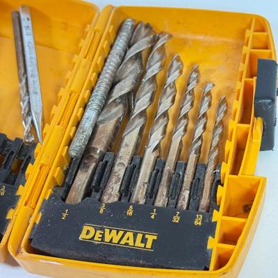 LOT 151L: Three Boxes of Drill Bits: Skil, Dewalt & Kobalt (incomplete)