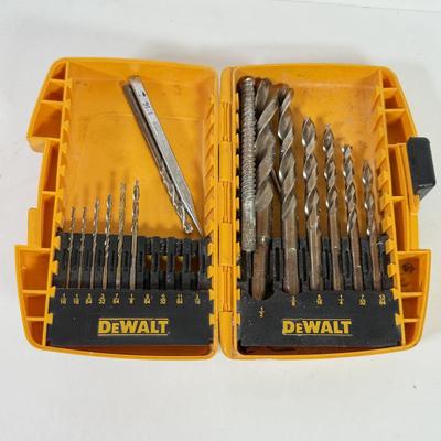 LOT 151L: Three Boxes of Drill Bits: Skil, Dewalt & Kobalt (incomplete)
