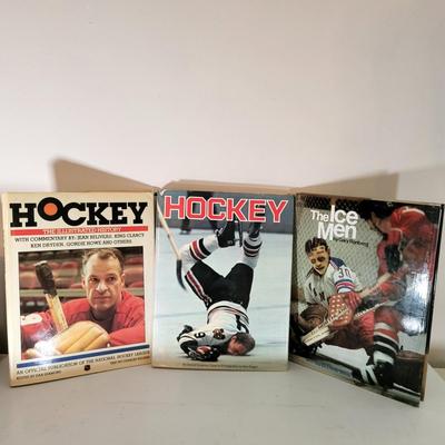 LOT 155: Sixteen Various Hard Back Hockey Books