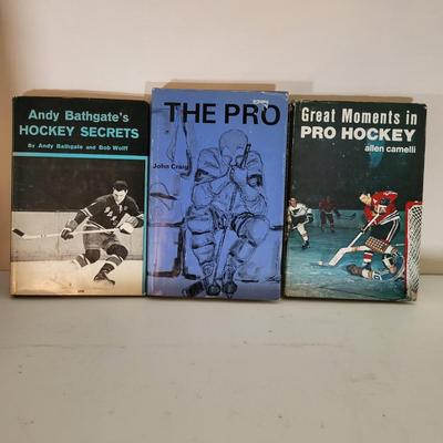 LOT 155: Sixteen Various Hard Back Hockey Books
