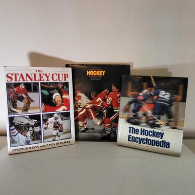 LOT 155: Sixteen Various Hard Back Hockey Books