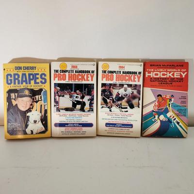 LOT 156: Fifteen Various Paperback Hockey Books and Hockey/Baseball Trading Cards