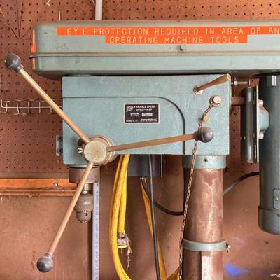 LOT 162G: Ellis Variable Speed Control Drill Press Model No. 8000 (Leeson) Direct Current Permanent Magnet Motor