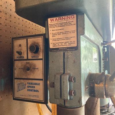 LOT 162G: Ellis Variable Speed Control Drill Press Model No. 8000 (Leeson) Direct Current Permanent Magnet Motor