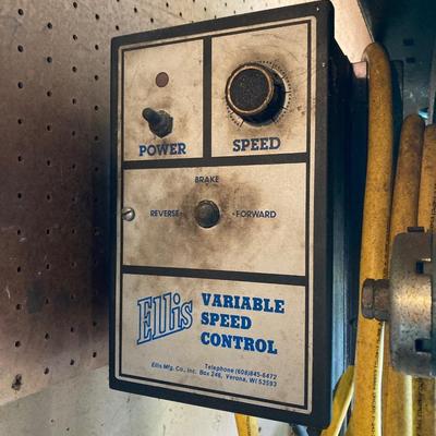 LOT 162G: Ellis Variable Speed Control Drill Press Model No. 8000 (Leeson) Direct Current Permanent Magnet Motor