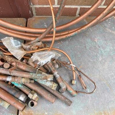 LOT 163G: Copper Pipes, Tubing and Pieces for Use or Scraping