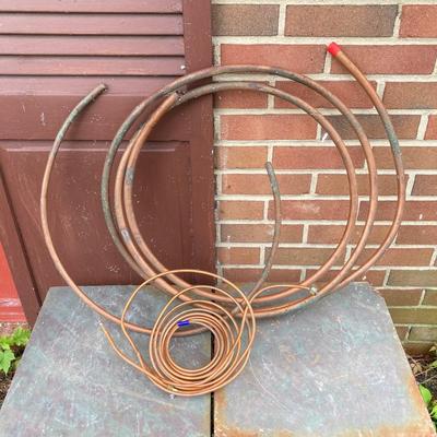 LOT 163G: Copper Pipes, Tubing and Pieces for Use or Scraping