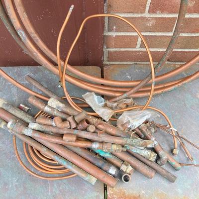 LOT 163G: Copper Pipes, Tubing and Pieces for Use or Scraping