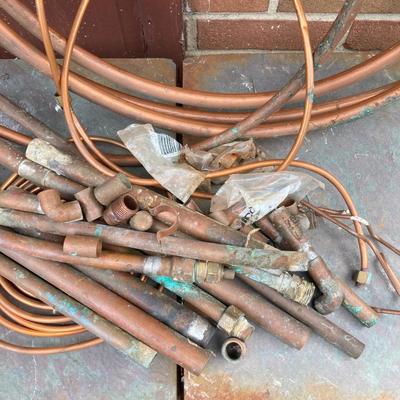LOT 163G: Copper Pipes, Tubing and Pieces for Use or Scraping