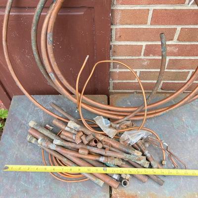 LOT 163G: Copper Pipes, Tubing and Pieces for Use or Scraping