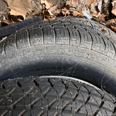 LOT 164G: Tires and Wheels - Six Tires, Hankook, Goodyear and More (5 Lug Wheels Included)