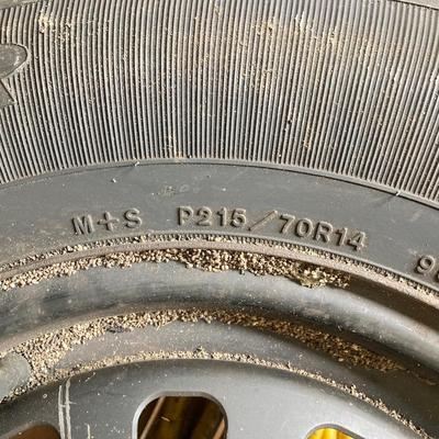 LOT 164G: Tires and Wheels - Six Tires, Hankook, Goodyear and More (5 Lug Wheels Included)
