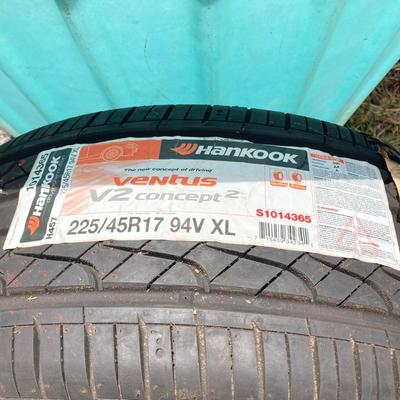 LOT 164G: Tires and Wheels - Six Tires, Hankook, Goodyear and More (5 Lug Wheels Included)