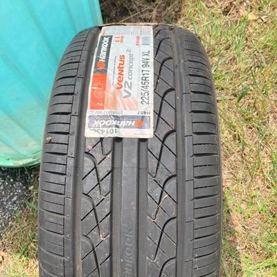 LOT 164G: Tires and Wheels - Six Tires, Hankook, Goodyear and More (5 Lug Wheels Included)