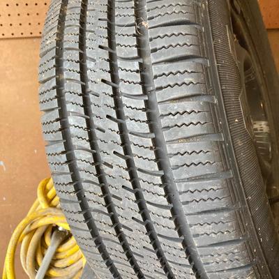 LOT 164G: Tires and Wheels - Six Tires, Hankook, Goodyear and More (5 Lug Wheels Included)