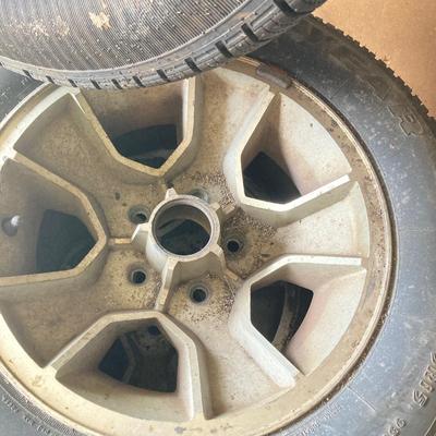 LOT 164G: Tires and Wheels - Six Tires, Hankook, Goodyear and More (5 Lug Wheels Included)