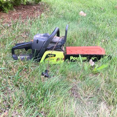 LOT 165G: Pair of Poulan Gas Powered Chain Saws (Super Micro Deluxe / Model 3314) - Includes Carrying Case