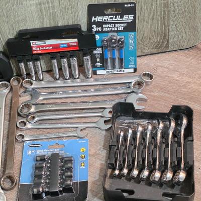 LOT 182D: Large Assortment Of Craftsman & Kobalt Tool Socket & Assorted Nut Driver Sets