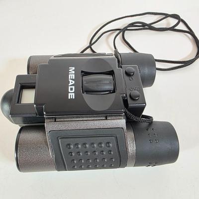 LOT 183D: Bushnell 8X23 Binoculars W/Soft Case, Meade Integrated Binocular & Digital Camera With Bird & Insect Books/Guides