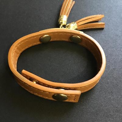 Brown tassel bracelet