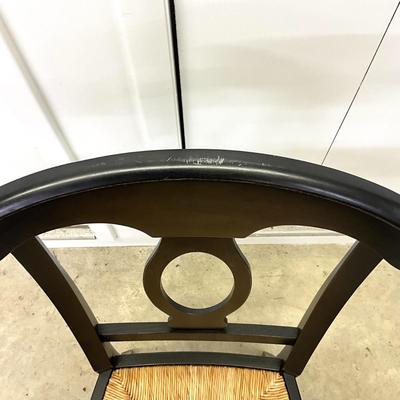 Sale Photo Thumbnail #896: Comes with 4 straw seat chairs
Measurements:
Chairs - 38" in height, 18" width, 15.5" depth
Table - 39.5" in diameter, 29" in height