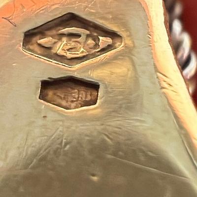 18k Gold Rope Chain Necklace Two Tone 83.71 Grams