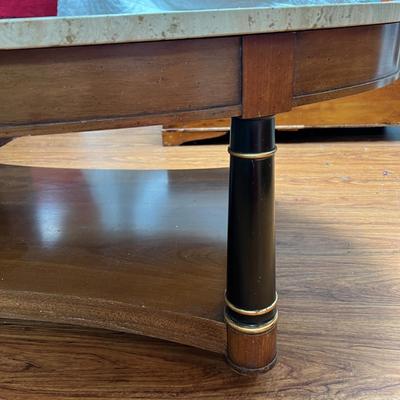 Marble Top Empire Style Cocktail Table