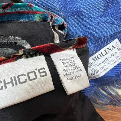 Designer Scarf Lot - Liberty of London, Silk, Wool, Alpaca