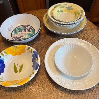 Kitchenware Cooking Lot - Italian, Ceramic, Hand Painted