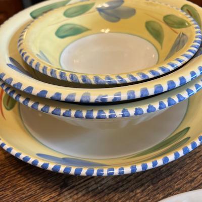 Kitchenware Cooking Lot - Italian, Ceramic, Hand Painted