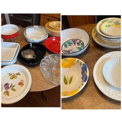 Kitchenware Cooking Lot - Italian, Ceramic, Hand Painted
