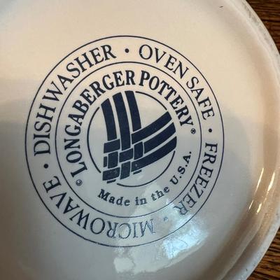 Big Kitchenware Pottery Ceramic Lot - Cuisinart, Hall, Homer Laughlin, Longaberger, Edwin Bennett