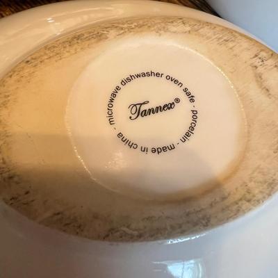 Big Kitchenware Pottery Ceramic Lot - Cuisinart, Hall, Homer Laughlin, Longaberger, Edwin Bennett