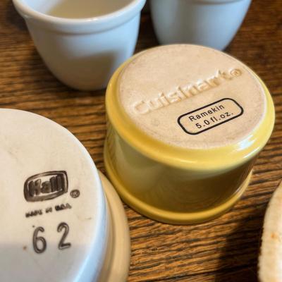 Big Kitchenware Pottery Ceramic Lot - Cuisinart, Hall, Homer Laughlin, Longaberger, Edwin Bennett