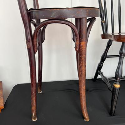 Antique Austrian and Vintage Hitchcock Style Chairs