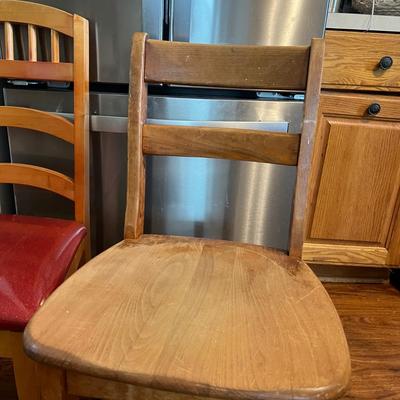 Mixed Lot of 3 Wood Chairs