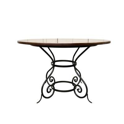 Sale Photo Thumbnail #946: Wrought iron base
Measurements:
4' in diameter, 30" in height
Table is quite heavy with stand, about 50 lbs or more