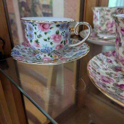 Vintage Tea Cups Fine Bone China Lefton & Two's Company (DR)