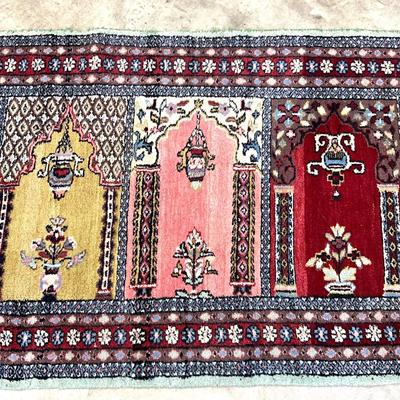 Sale Photo Thumbnail #969: Measurements:
8' in length, 2' 8" in width
Rug is in good condition