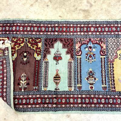 Sale Photo Thumbnail #970: Measurements:
8' in length, 2' 8" in width
Rug is in good condition