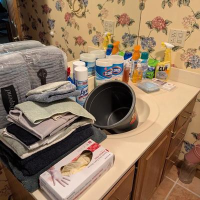 Bathroom Cleaning Supplies & Towels & Depends