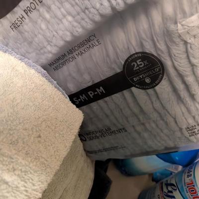 Bathroom Cleaning Supplies & Towels & Depends