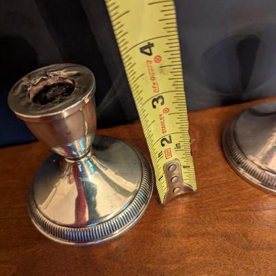 Sterling Weighted Candle Holders 392 Grams