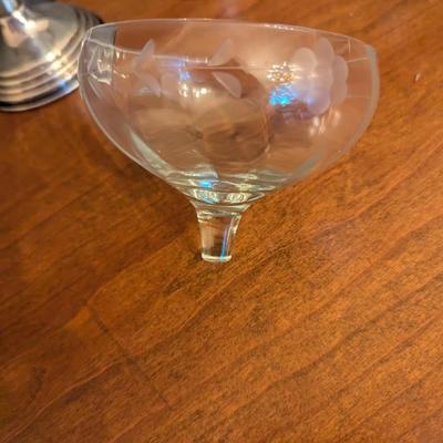 Silver Champagne Coupes Or Sherbet Coupes 72 Grams