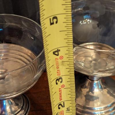 Silver Champagne Coupes Or Sherbet Coupes 72 Grams