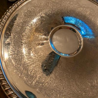 A Couple Of Marked Platters 1 -W M Rogers Silver Plated 1153