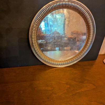 A Couple Of Marked Platters 1 -W M Rogers Silver Plated 1153