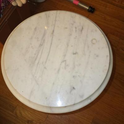 Short Marble Endtable
