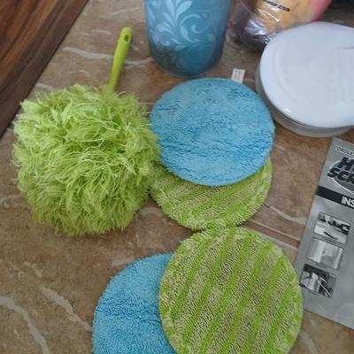 Assorted Cleaning Supplies Bundle – Mops, Pads, Duster & More!