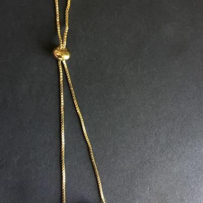 Gold tone rosé quartz adjustable bracelet